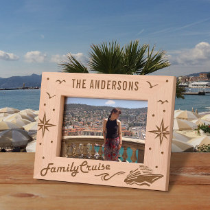 ああ船それは家族旅行クルーズ船の旅だ レーザー彫刻フレーム