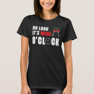 ああ見てワイン時の飲み物酒飲み Tシャツ