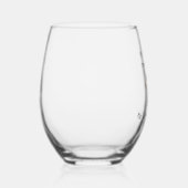 ああ見て！シャンパン!年末年始の猫 ステムなしワイングラス (右)