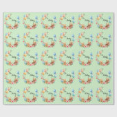 ああ赤ちゃんシャワーテディーズ&バルーン ラッピングペーパー (フラット)