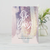 ああ赤ちゃんシャワーパーティーグリッター輝く上品 (スタンド正面)