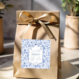 ああ赤ちゃんブルートイレスケッチベイビーシャワー賛成 スクエアシール