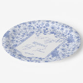 ああ赤ちゃんブルートイレデジュエースキッチベビーシャワー ペーパープレート (アングル)