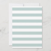 ああ赤ちゃんブルードーナツ男の子の赤ちゃんシャワー 招待状 (裏面)