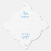 ああ赤ちゃんブルー星ベビーシャワー追加の名前モダン過去 フェイバーボックス (見開き)