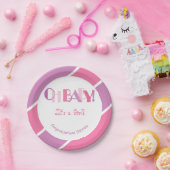 ああ赤ちゃん女の子ピンクモダンの赤ちゃんシャワー ペーパープレート (パーティー)