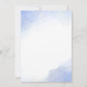 ああ赤ちゃん青あじさい赤エレガントちゃんシャワー 招待状 (裏面)