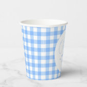 ああ赤ちゃん青いイチョウパーソナライズされたの赤ちゃんシャワー 紙コップ (右)