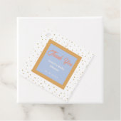 ああ赤ちゃん青金ゴールド銀杏の葉の赤ちゃんシャワー フェイバータグ (インサイチュ)