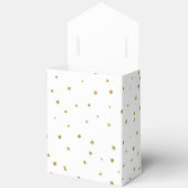 ああ赤ちゃん青金ゴールド銀杏の葉の赤ちゃんシャワー フェイバーボックス (見開き)