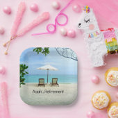 ああ退職…リラックスビーチだ ペーパープレート (パーティー)