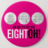 ああ違う俺の大きな八十斗だ！80フォトピンクボタン 缶バッジ (正面)