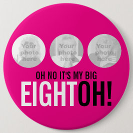 ああ違う俺の大きな八十斗だ!80フォトピンクボタン 缶バッジ