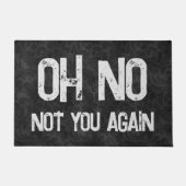 ああ違う再びゴシックの花柄 ドアマット (正面)