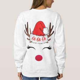 ああ醜い白トナカイのクリスマス スウェットシャツ