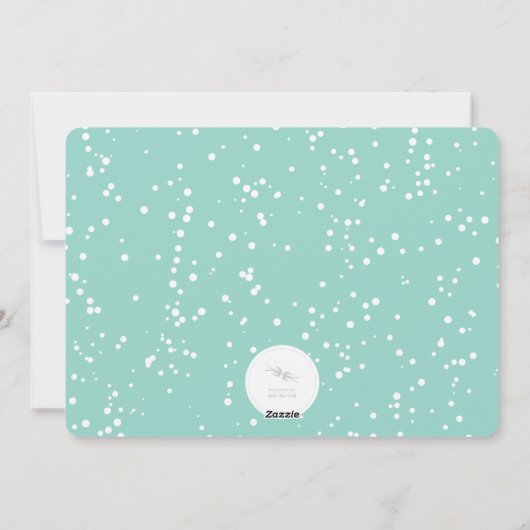 ああ非常にメリー紙吹雪カラフルドットおもしろい写真 シーズンカード (裏面)