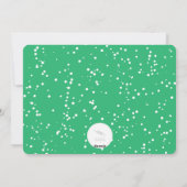 ああ非常にメリー紙吹雪カラフル5写真コラージュ シーズンカード (裏面)