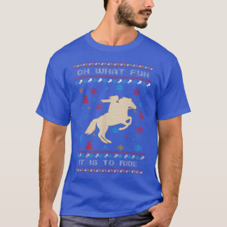 ああ馬の醜いクリスマスのSweに乗るためにそれはどのようなおもしろい Tシャツ