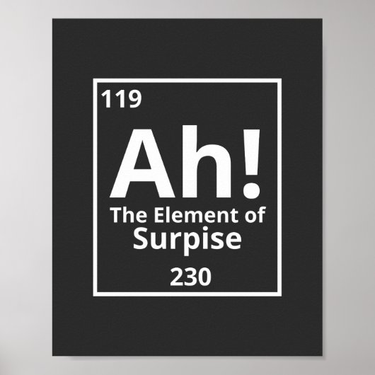 ああ驚きの周期表おもしろいの要素 ポスター (正面)