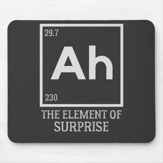 ああ驚きの要素 マウスパッド (正面)