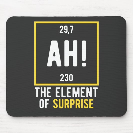 ああ驚きの要素 マウスパッド (正面)