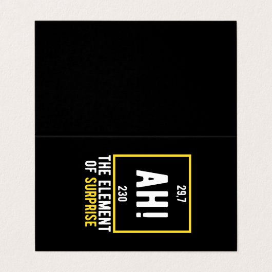 ああ驚きの要素 名刺 (外部フラット)