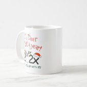 ああ鹿なんて一年だ転がが俺はおもしろい コーヒーマグカップ (正面左)