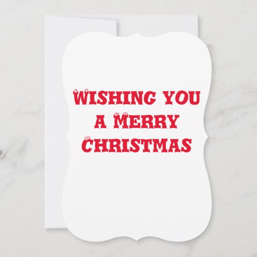 ああ鹿なんて一年のクリスマスおもしろいだ (裏面)