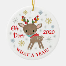 ああ鹿なんて年のトナカイのマスクのクリスマス