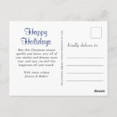 ああ鹿なんて年クリスマス休暇グリーティングポス ポストカード (裏面)