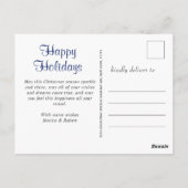 ああ鹿なんて年クリスマス休暇グリーティングポス ポストカード (裏面)