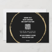 ああ鹿なんて1年だ！クリスマスおもしろいの写真 シーズンカード (裏面)