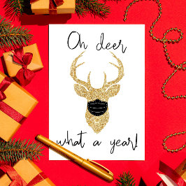 ああ鹿なんて1年だ!クリスマスおもしろい シーズンカード