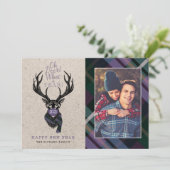 ああ鹿なんて1年だ!トナカイの格子模様のスカーフ&マスク シーズンカード (スタンド正面)