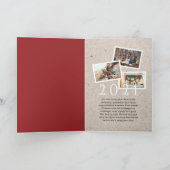 ああ鹿なんて1年だ！トナカイの格子模様のスカーフ&マスク シーズンカード (内部)