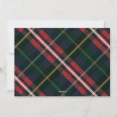 ああ鹿なんて1年だ！トナカイの格子模様のスカーフ&マスク シーズンカード (裏面)