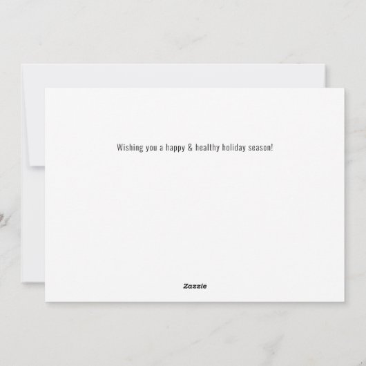 ああ鹿なんて1年のクリスマス シーズンカード (裏面)