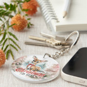 ああ鹿のクリスマスはここにあるキーチェーン キーホルダー (正面右)