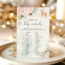 ああ鹿の赤ん坊の動物の赤ちゃんシャワーゲームの名前