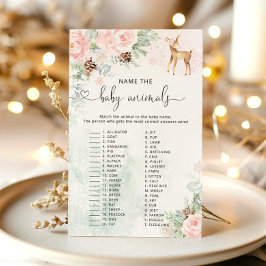 ああ鹿の赤ん坊の動物の赤ちゃんシャワーゲームの名前
