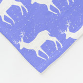 ああ鹿クリスマスフリースブランケットだ フリースブランケット (角)