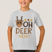 ああ鹿クリスマス Tシャツ (正面)