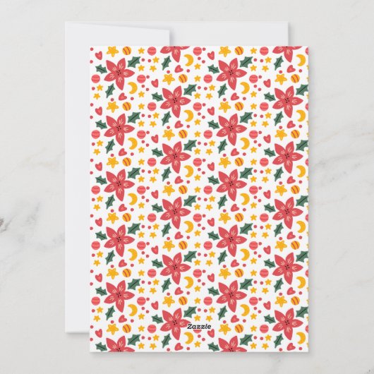 ああ鹿何2025トナカイのクリスマス シーズンカード (裏面)