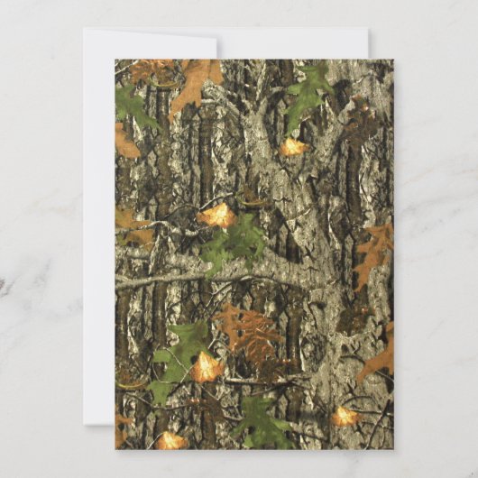 ああ鹿我々の小さな金は赤ん坊のシャワーの途中だ 招待状 (裏面)