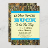 ああ鹿我々の小さな金は赤ん坊のシャワーの途中だ 招待状 (正面/裏面)