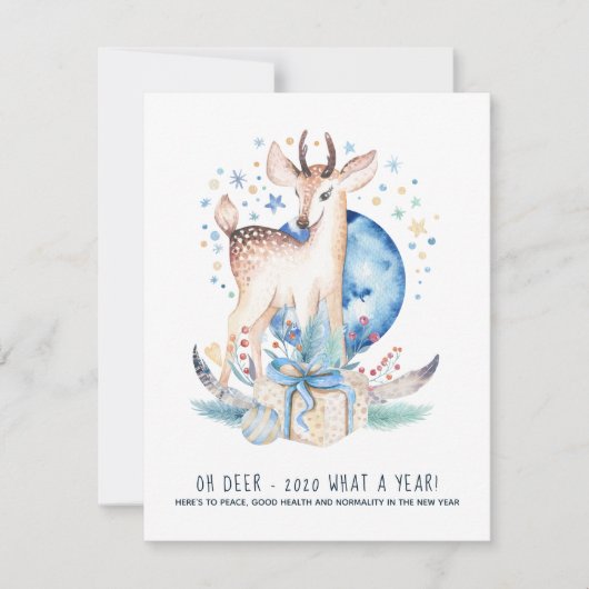 ああ鹿2020なんて年だ!クリスマス休暇かわいい (正面)
