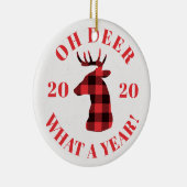 ああ鹿2020年バッファロープライドのクリスマス セラミックオーナメント (右)