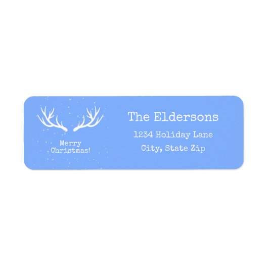 ああ鹿、クリスマスだ – 住所 シール (正面)