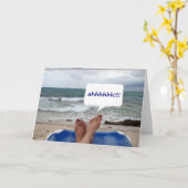 ああ50歳ですね？楽しむ! カード (黄色い花)