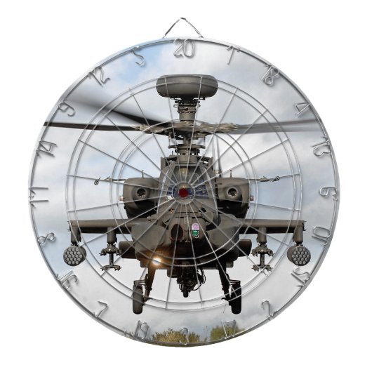 ああ64人のアパッシュの長弓のhelocopterの軍隊 ダーツボード (正面)
